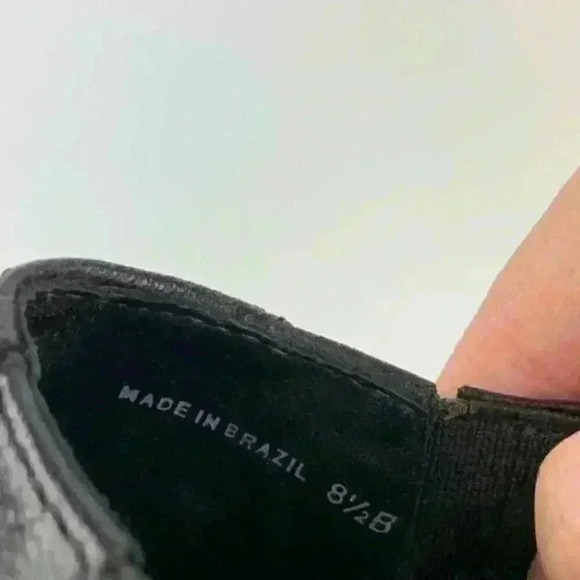bcbgmaxazria boots 8.5 38.5 black leather platform - Picture 8 of 9